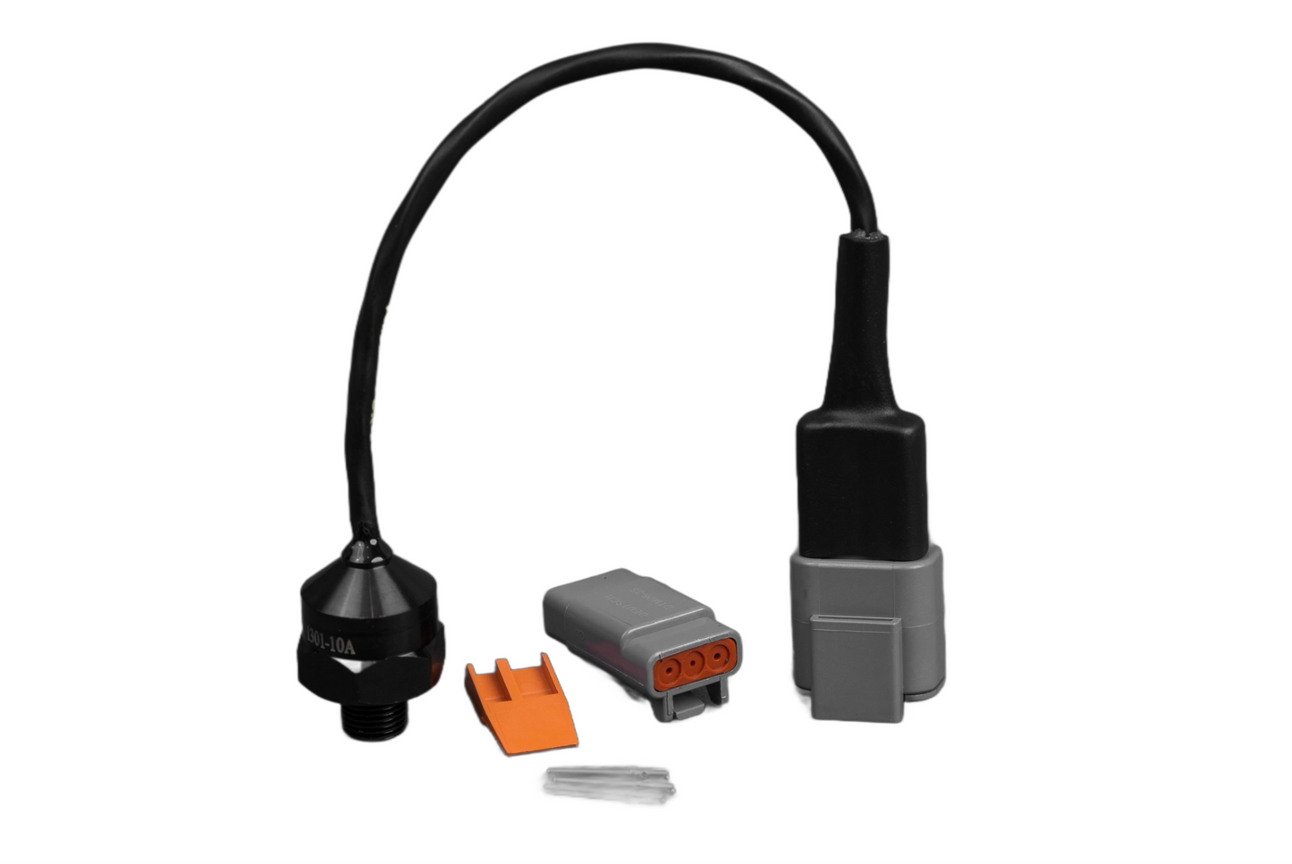 Emtron 1.0 Bar MAP Sensor Kit featuring Genuine NXP Sensor and protective silicone gel in a stainless steel 303 body, ideal for those wondering 'What MAP sensor do I need?' for precise and durable engine tuning.