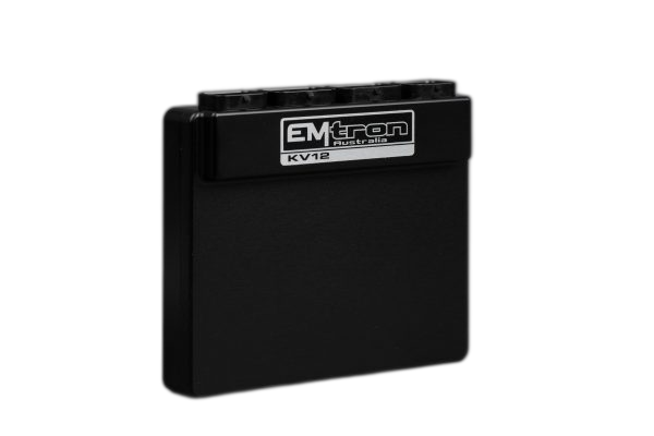 Emtron KV12 ECU housed in a durable billet Aluminium enclosure, featuring industry-leading I/O count for motorsport, 12 Channels of Fuel and 12 Channels of fully sequential Ignition, designed for winning performance in the World Time Attack Challenge (WTAC).